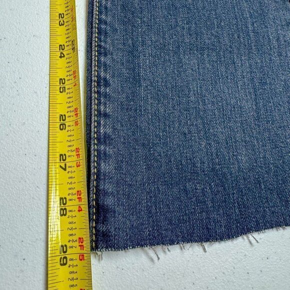 BCBG MAXAZRIA‎ Jeans Womens 28 Blue Denim May Fashion Slim Live Edge Hem 30"x29" - Picture 14 of 15